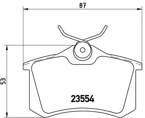 Imagine set placute frana,frana disc BREMBO P 85 017