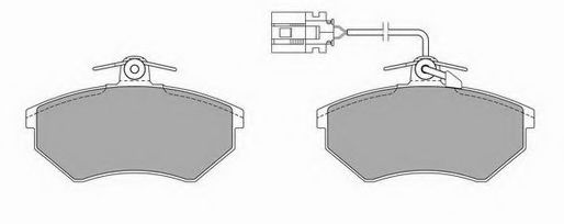 Imagine set placute frana,frana disc BREMBO P 85 033