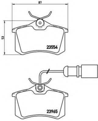 Imagine set placute frana,frana disc BREMBO P 85 058