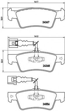 Imagine set placute frana,frana disc BREMBO P 85 068