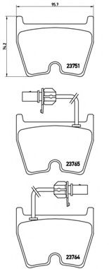 Imagine set placute frana,frana disc BREMBO P 85 078