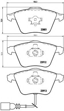 Imagine set placute frana,frana disc BREMBO P 85 079