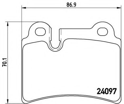 Imagine set placute frana,frana disc BREMBO P 85 111