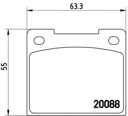 Imagine set placute frana,frana disc BREMBO P 86 001