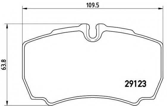 Imagine set placute frana,frana disc BREMBO P A6 023