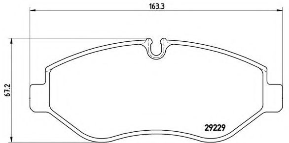 Imagine set placute frana,frana disc BREMBO P A6 026