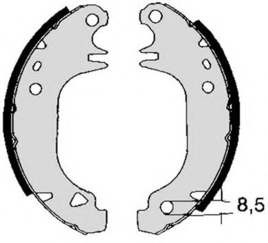 Imagine Set saboti frana BREMBO S 61 535