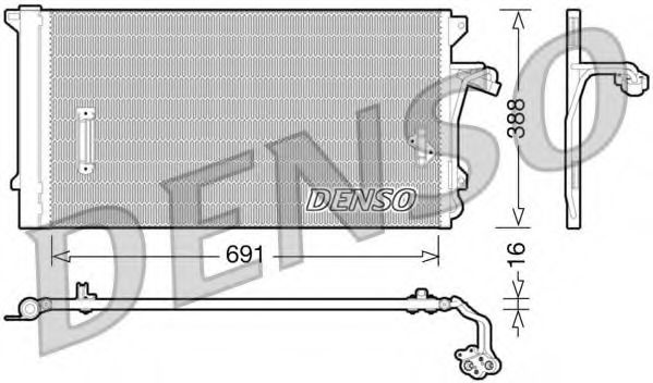 Imagine Condensator, climatizare DENSO DCN02003