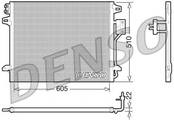 Imagine Condensator, climatizare DENSO DCN06006