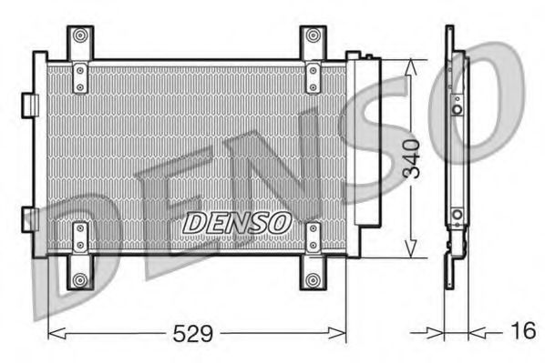 Imagine Condensator, climatizare DENSO DCN09049