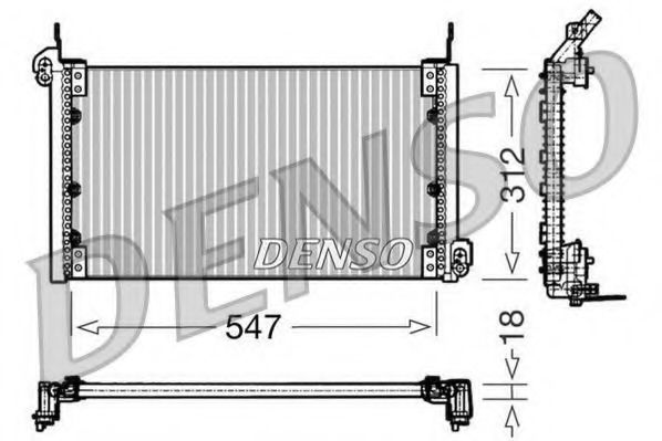 Imagine Condensator, climatizare DENSO DCN09080