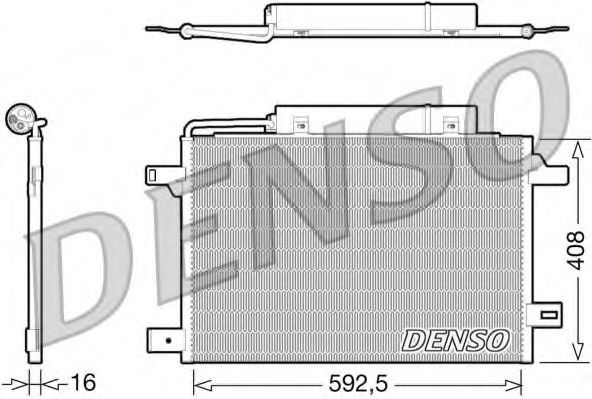 Imagine Condensator, climatizare DENSO DCN17003