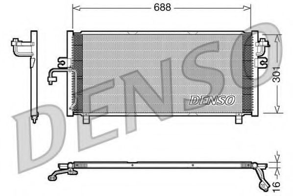 Imagine Condensator, climatizare DENSO DCN46004