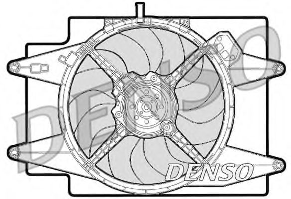 Imagine Ventilator, radiator DENSO DER01001