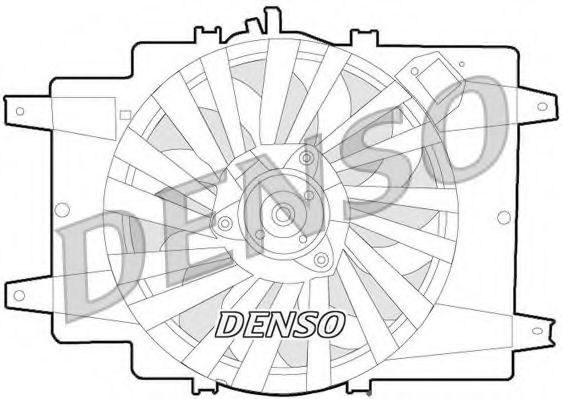 Imagine Ventilator, radiator DENSO DER01008