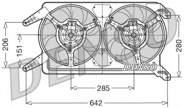Imagine Ventilator, radiator DENSO DER01012