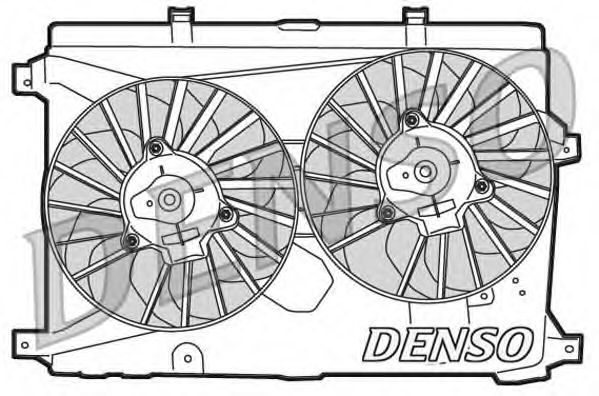 Imagine Ventilator, radiator DENSO DER01015