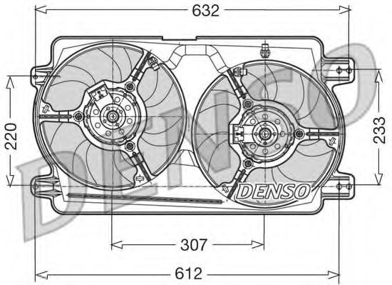 Ventilator, radiator DENSO DER01018