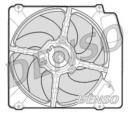 Imagine Ventilator, radiator DENSO DER01203