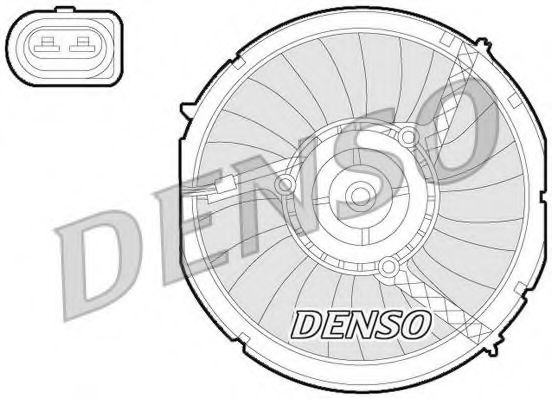 Imagine Ventilator, radiator DENSO DER02003