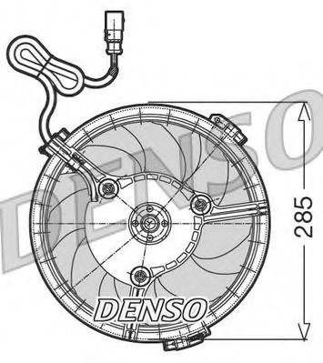 Imagine Ventilator, radiator DENSO DER02005