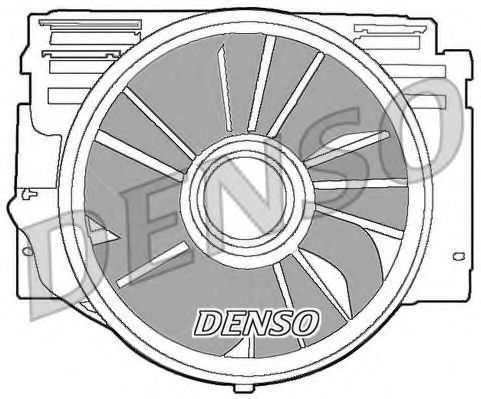 Imagine Ventilator, radiator DENSO DER05007