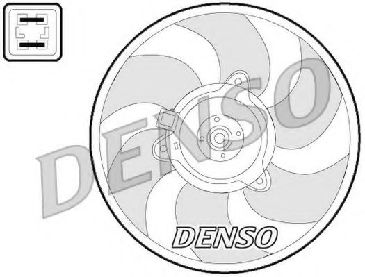 Imagine Ventilator, radiator DENSO DER07008