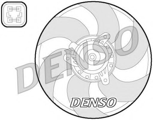 Imagine Ventilator, radiator DENSO DER07009