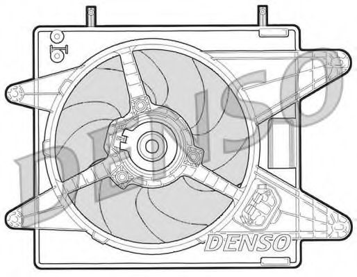 Imagine Ventilator, radiator DENSO DER09001