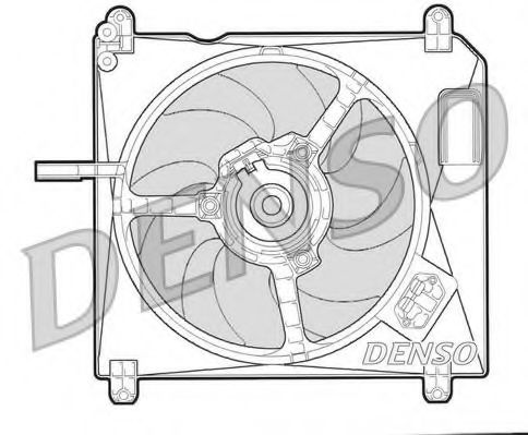 Imagine Ventilator, radiator DENSO DER09002