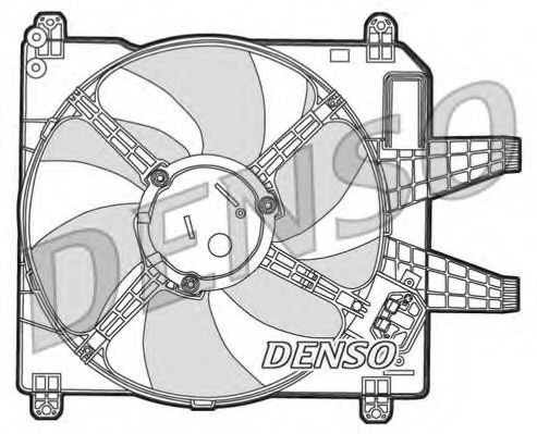 Ventilator, radiator DENSO DER09004