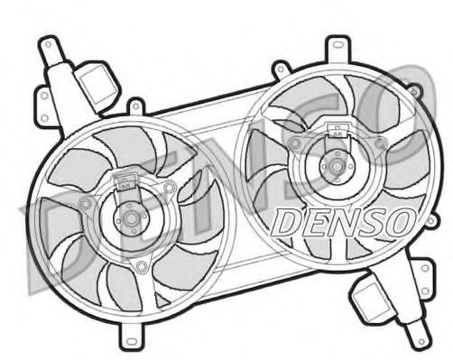 Imagine Ventilator, radiator DENSO DER09006