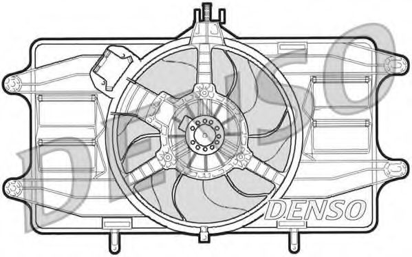 Imagine Ventilator, radiator DENSO DER09021