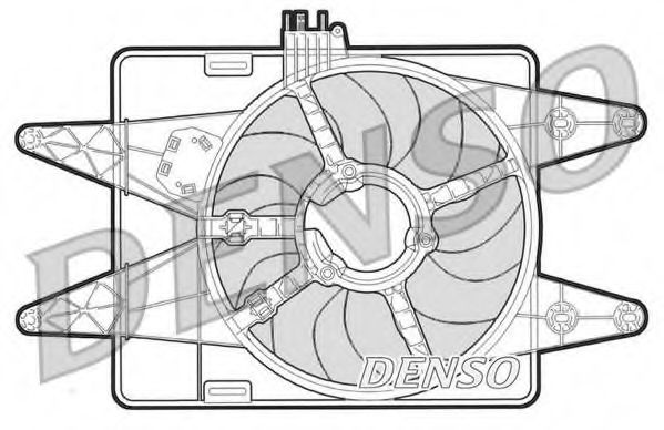 Imagine Ventilator, radiator DENSO DER09023