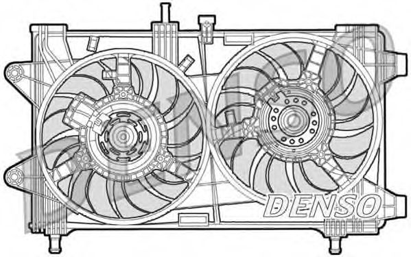 Imagine Ventilator, radiator DENSO DER09036