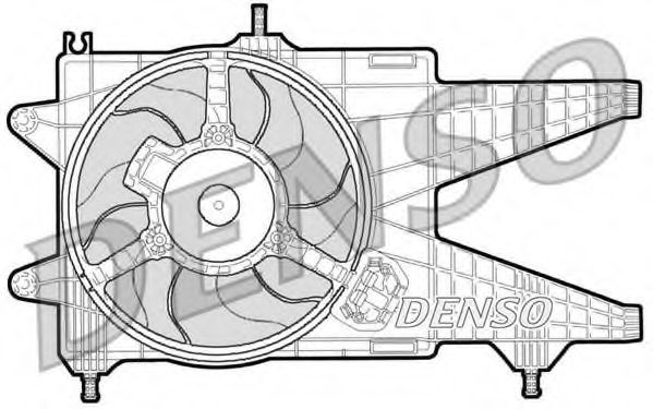 Imagine Ventilator, radiator DENSO DER09038