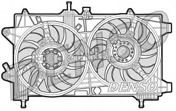 Imagine Ventilator, radiator DENSO DER09043