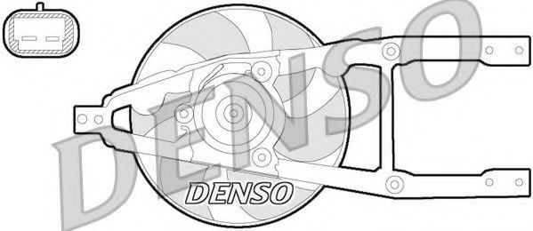 Imagine Ventilator, radiator DENSO DER09055