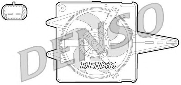 Imagine Ventilator, radiator DENSO DER09056