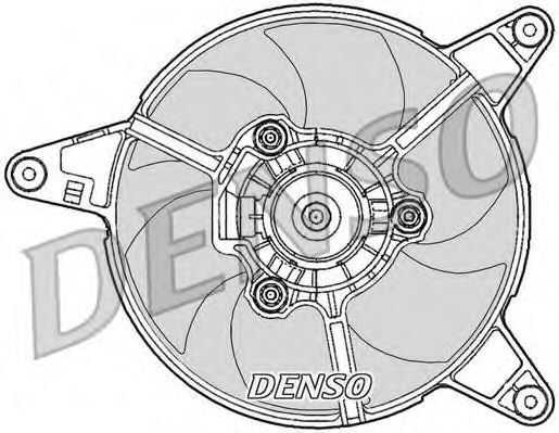 Imagine Ventilator, radiator DENSO DER09090