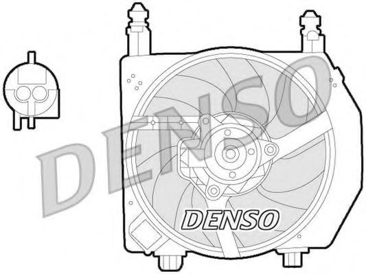 Imagine Ventilator, radiator DENSO DER10006