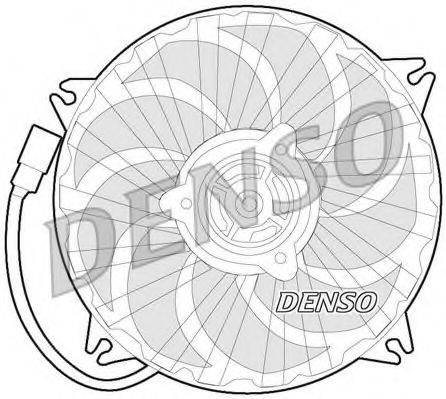 Imagine Ventilator, radiator DENSO DER21017