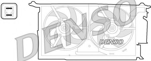 Imagine Ventilator, radiator DENSO DER21018