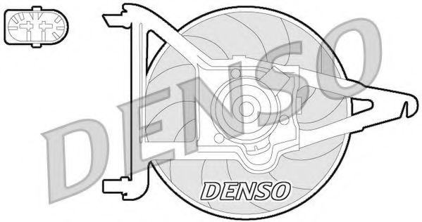 Imagine Ventilator, radiator DENSO DER21021