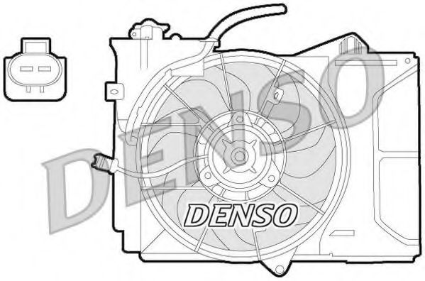 Imagine Ventilator, radiator DENSO DER50001