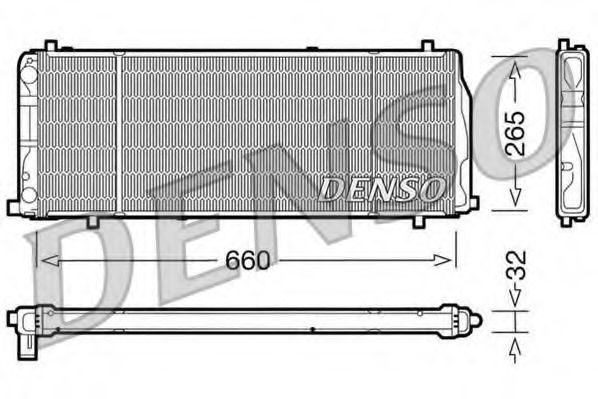 Imagine Radiator, racire motor DENSO DRM02004