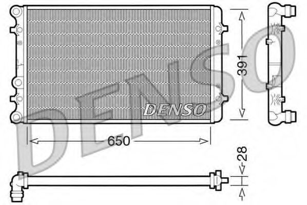 Imagine Radiator, racire motor DENSO DRM02007