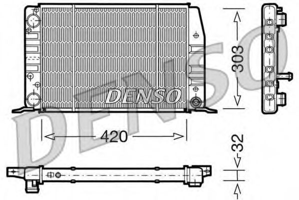 Imagine Radiator, racire motor DENSO DRM02012
