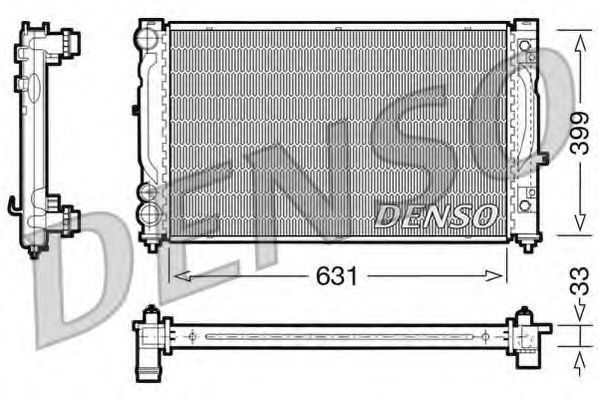 Imagine Radiator, racire motor DENSO DRM02030