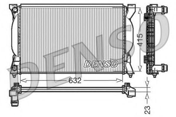 Imagine Radiator, racire motor DENSO DRM02035